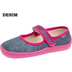 Beda Barefoot 儿童 canvas ballerina Denim