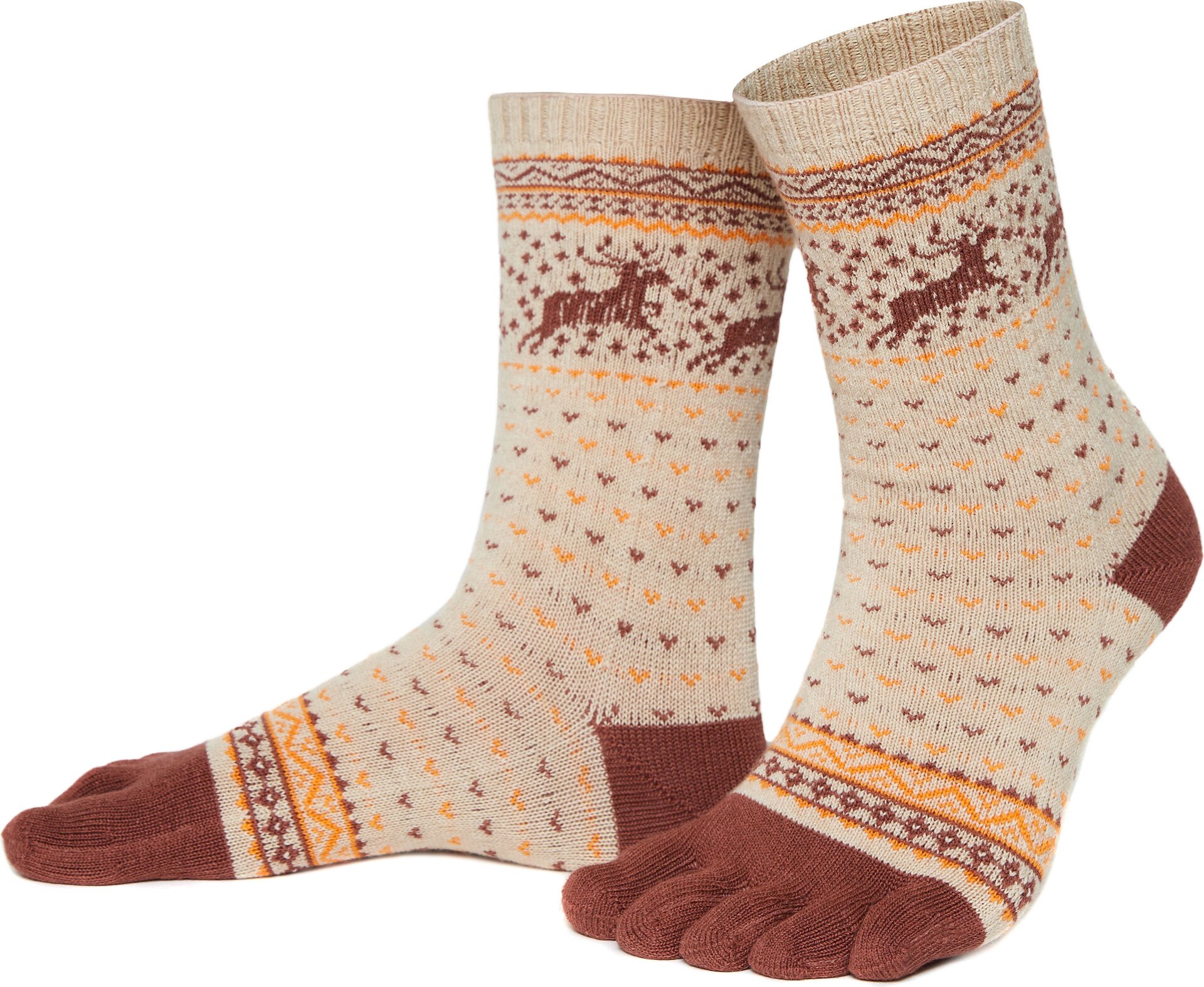 Knitido Hossa Bumbac & lână Bej / maro