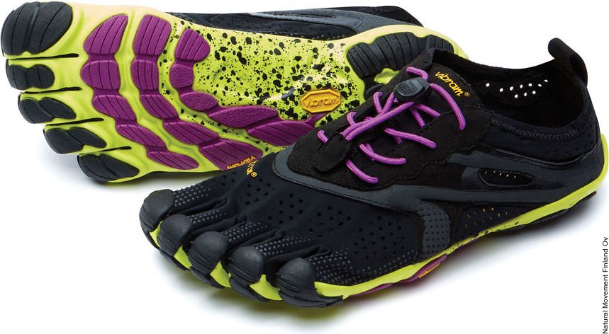 Vibram FiveFingers V-RUN naiste Must/kollane/violetne