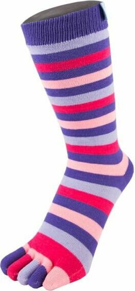 TOETOE Mid-Calf Stripy Striped Purple