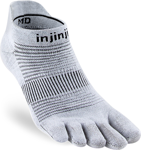 Injinji Run LW No-Show Grå