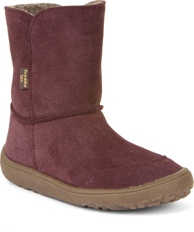 Froddo Barefoot Barefoot Tex Suede Bordó