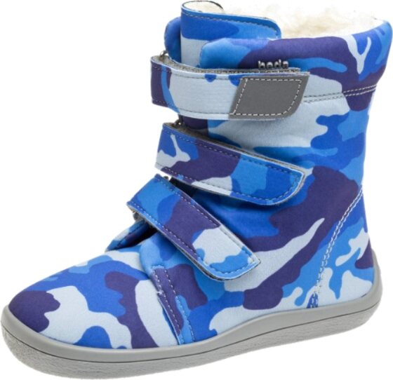 Beda Barefoot de copii cizme de iarnă Albastru