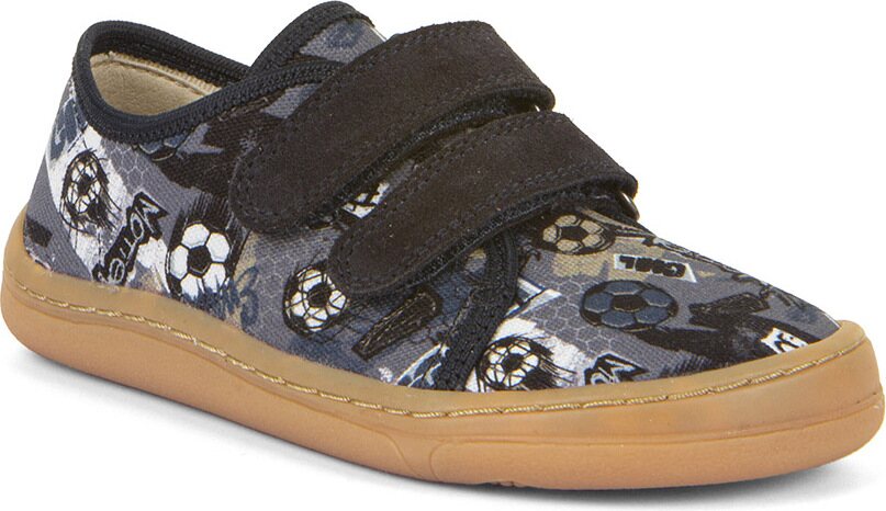 Froddo Barefoot detské tenisky, Patterned Futbal (grey/blue)