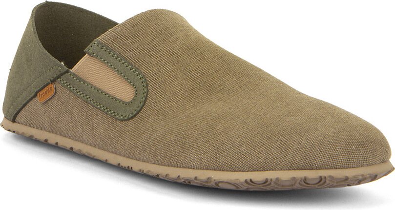 Froddo Barefoot canvas huisschoenen Olijf