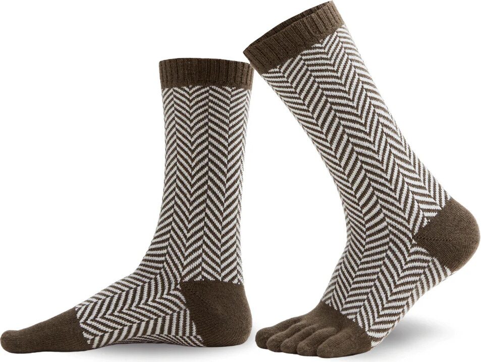 Knitido SILL вълна & Памук Crew Каки / бяло