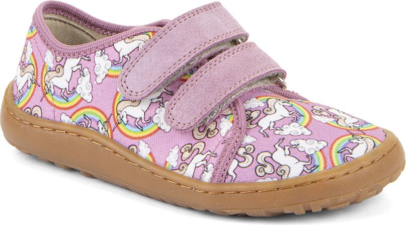 Froddo Barefoot Canvas Unicorn (white/pink)