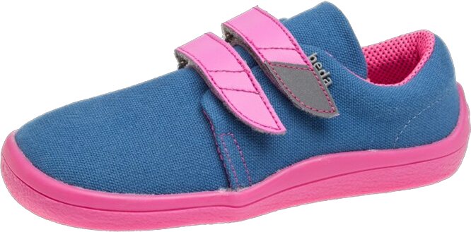 Beda Barefoot παιδιών canvas plimsolls Blueberry