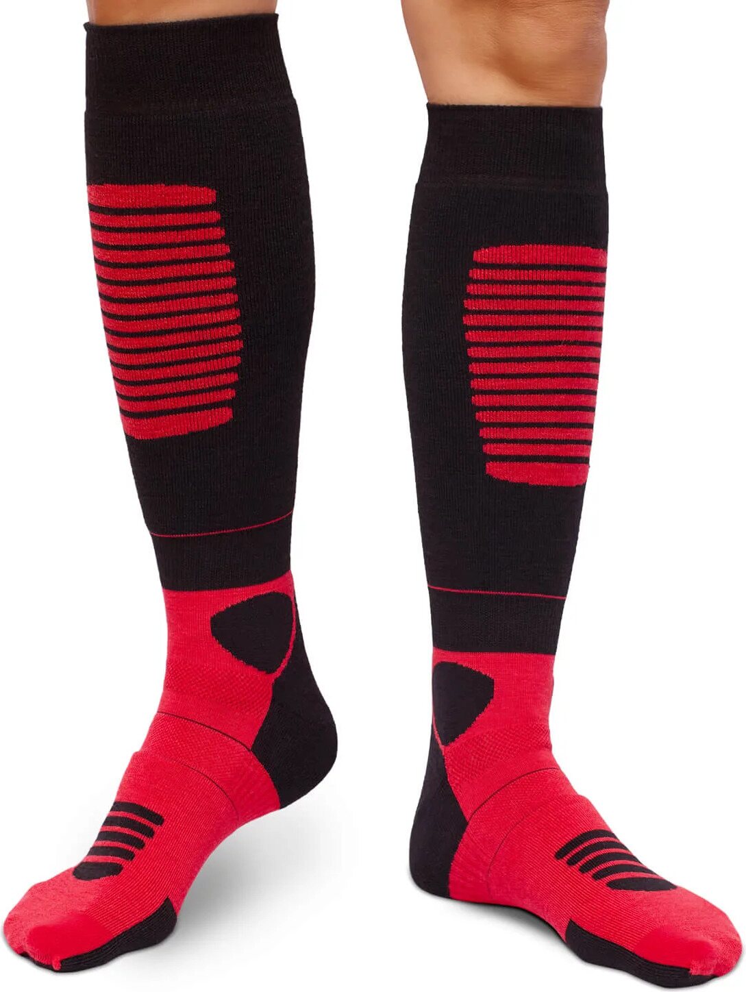 Plus12 Functional Merino 袜子 红色/黑色