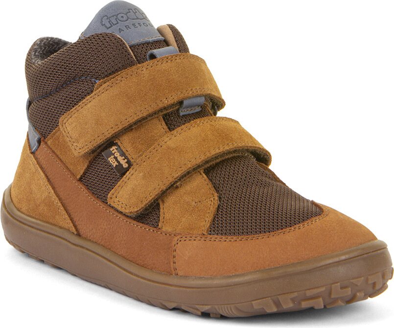 Froddo Barefoot UP TEX mid-season shoes Cognac
