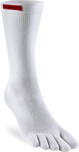 Injinji Sport Original Weight Crew Valkoinen